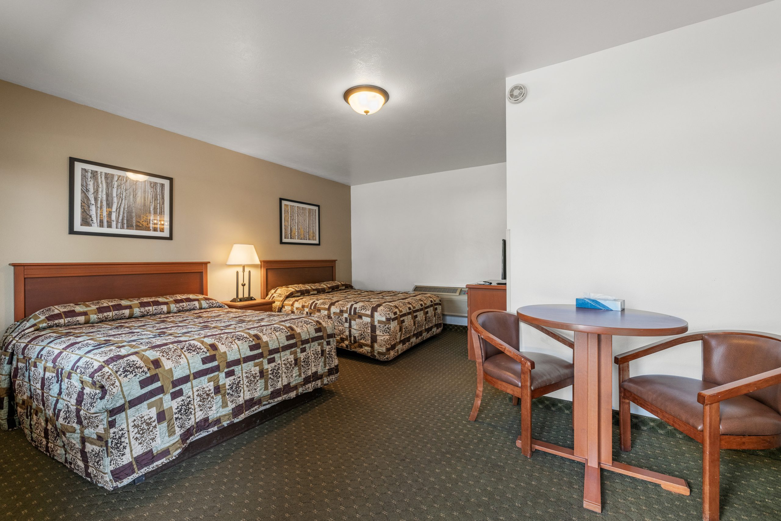 Double queen room at the White River Inn in Meeker, Colorado